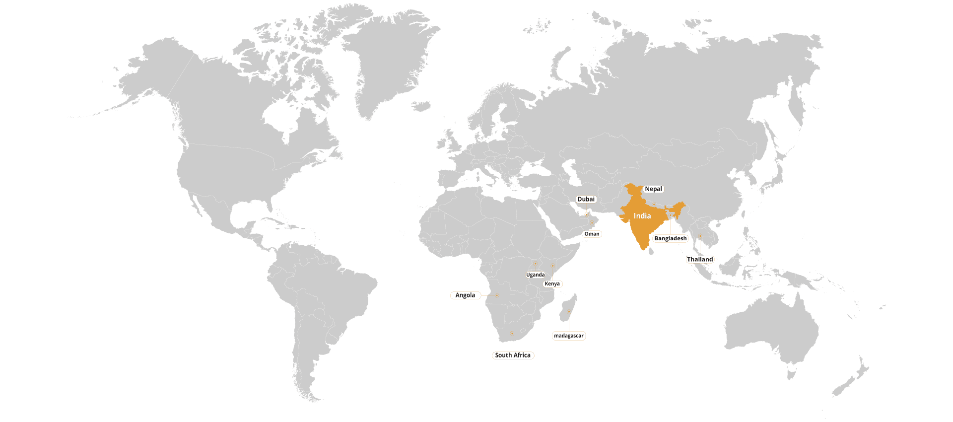 Panther Technologies global service coverage map