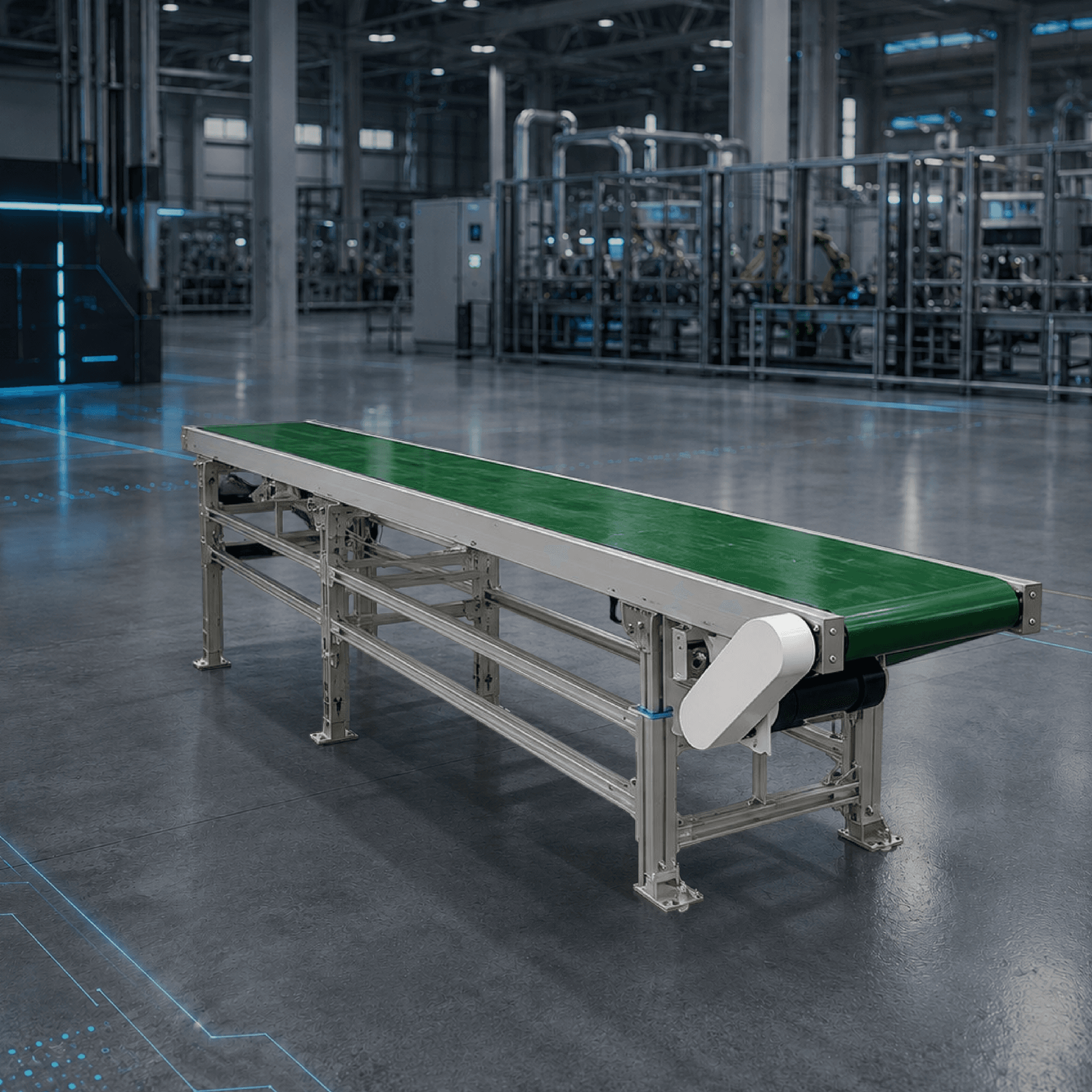 Flat PVC belt conveyor